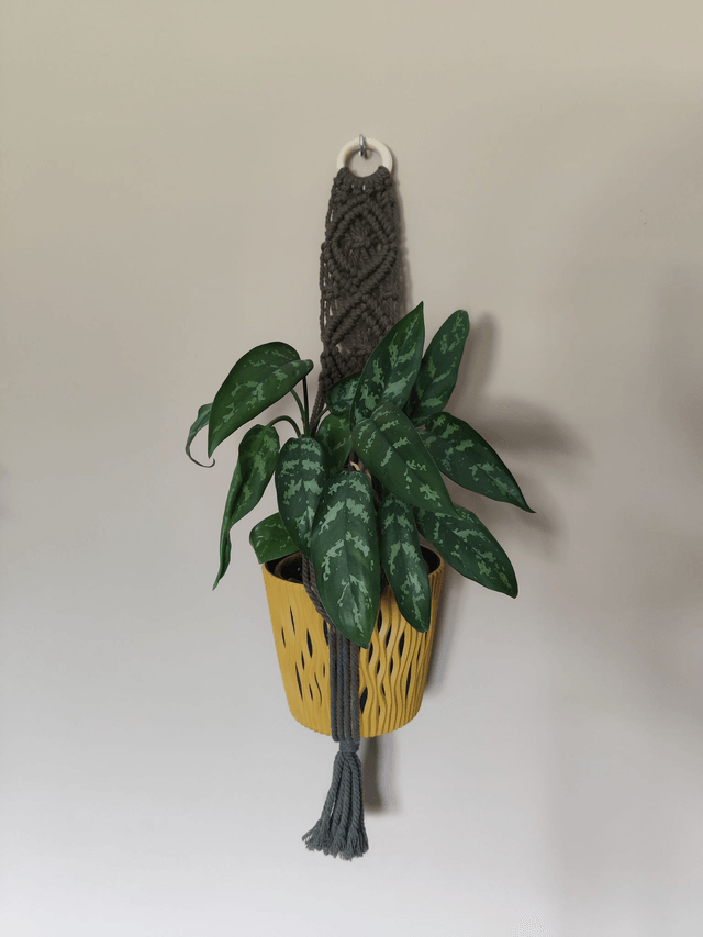 Suspension pour plantes - Pot moyen - Écru