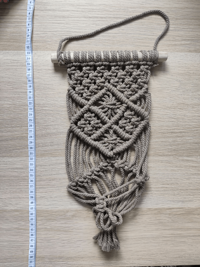 Suspension pour plantes - Pot moyen - Couleur beige foncé