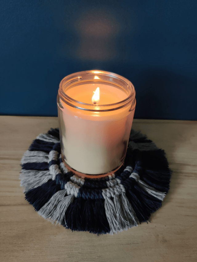 Sous-verre - Bicolore - Bleu et gris