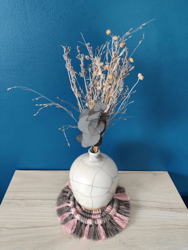 Sous-verre - Bicolore - Rose et beige