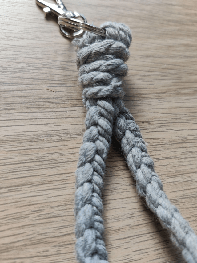 Porte-clés - Zéro déchet - Gris