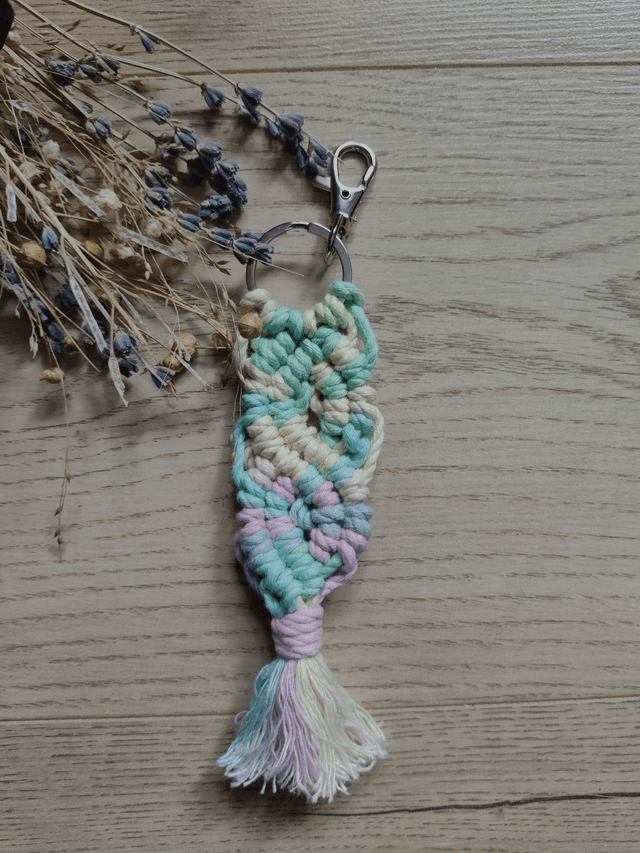 Porte-clés - Serpent - Arc-en-ciel